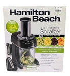 Hamilton Beach 4-IN-1 Electric Spiralizer 6 Cup Model 70935 New. Fixed Price $64.95.