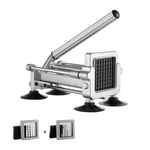 French Fry Cutter, Potato Slicer With 1/2-INCH And 3/8-INCH Stainless Steel Blad. Fixed Price $88.62.