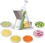 Once For All Safe Mandoline Slicer 5 1 Vegetable Chopper Food Potato Green. Fixed Price $24.00.
