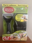 Miracle Peeler Dual-blade Julienne With Bonus Mandoline As Seen Tv. Fixed Price $9.99.