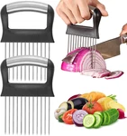 Suuker Onion Holder For Slicing, 2 Pieces Large Tomato Slicer, Stainless Steel. Fixed Price $19.23.