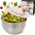 Stainless Steel Salad Spinner 5.3QT Lettuce Washer Bpa-free With Stop, Drain, Ha. Fixed Price $59.23.