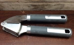 Kitchen & Table Manual Garlic Press Stainless Steel Soft Grip Handles. Fixed Price $12.99.
