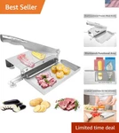 Compact Meat Cutter And Vegetable Slicer - Stainless Steel Kitchen Essential. Fixed Price $90.98.
