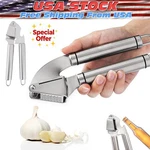 Garlic Press Crusher Squeezer Masher Mincer Stainless Steel Manual Kitchen Tool. Fixed Price $6.59.