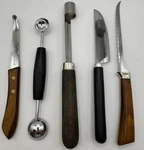 Vintage Kitchen Prep Tools Lot Melon Baller Zester Knife Utensils Ekco Deglon. Fixed Price $17.00.