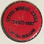 Butler, Pa "steel Wheel Grill At The Hollow" Plastic Token G/f One Wine. Fixed Price $7.99.