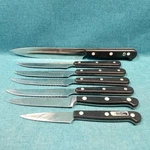 7PC Set Of Ja Henckels International Ever Sharp Twin Gourmet Kitchen Knives. Fixed Price $14.99.