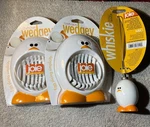 (2) Msc Joie Wedgey Wire Egg And Mushroom Slicer& Whiskie Whisk(new). Fixed Price $20.00.