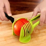 Tomato Slicer Cutter Holder Plastic Lemon Onion Round Slicing Guide Kitchen Tool. Fixed Price $9.99.