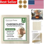 Durable Unbleached Cotton Grade 100 For Yogurt & Sauces. Fixed Price $15.29.