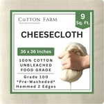 Cotton Farm Grade 100 Xl Cheese Cloths - Straining & Yard, Natural Beige. Fixed Price $12.58.