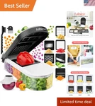 Elegant 6-IN-1 Vegetable Slicer & Chopper Perfect Kitchen Gift For Home Chefs. Fixed Price $31.99.
