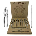 Crab Leg Crackers And Picks, Set Of 4 Easy-to-use Lobster & Stainles.... Fixed Price $28.04.