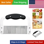 Crinkle-cut Wave Slicer French Fry Vegetable Cutter, Stainless Steel Blade, F.... Fixed Price $26.99.