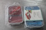 Household Trends Silicone Collapsible Lunch Box Red And Blue 8.5 6 New. Fixed Price $24.99.