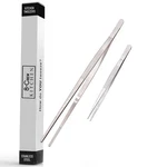 8-CREW Kitchen Professional Chef Tongs Pc Set 12 304 Stainless Steel Twe.... Fixed Price $40.03.