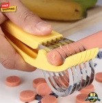 1 Pc Stainless Steel Banana Slicer Sausage Vegetable Fruit Cutter Kitchen Tool. Fixed Price $12.49.