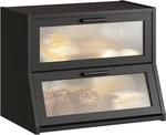 Ghwie Double Layer Bamboo Bread Box For Kitchen Counter,large Medium, Black. Fixed Price $52.88.