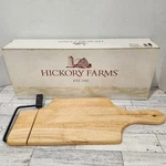 Hickory Farms Wooden Cheese Cutting Board & Slicer Kitchen Gift. Fixed Price $19.99.