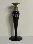 Devilbiss Black Glass Art Deco Perfume Bottle Etb. Fixed Price $68.00.