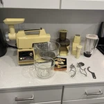 Vintage Oster Regency Kitchen Center Stand Mixer, Blender, Food Processor, +more. Fixed Price $129.99.