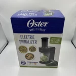 New! Open Box Black Oster Electric Spiralizer Easy To Use. Fixed Price $19.99.