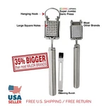 Super Jumbo Ecojeannie GP0003 Professional Xl Garlic Press With Big Square Holes. Fixed Price $7.95.