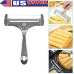 Cooking Hard Cheese Slicer Adjustable Stainless Steel Wire Cutter Kitchen Tool. Fixed Price $5.21.