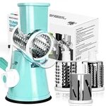 X Home Rotary Cheese Grater For Kitchen, Shredder With 3 Interchangeable Blad.... Fixed Price $30.78.