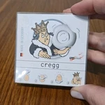 Cregg Eggshell Cutter Eggcup Napkin Ring, Black Single Pack. Fixed Price $12.00.