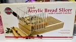 Norpro Deluxe Acrylic Bread Slicer With Wooden Crumb Catcher Quality For Thecook. Fixed Price $15.00.