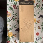 Pampered Chef Mandoline Slicer 1109 White W/ Blade Storage Box & Food Holder. Fixed Price $26.00.