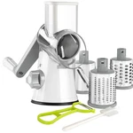 Ourokhome Rotary Cheese Grater Hand Crank, 4.72"L X 3.54"W 9.45"H, A-white. Fixed Price $35.18.