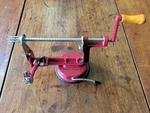 Williams-sonoma Red Cast Iron Apple Peeler-corer-slicer Used Great Condition. Fixed Price $17.99.
