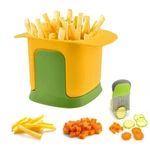 Honsnks French Fry Cutter, Crinkle Wave Quick Potato Normal, Yellow. Fixed Price $12.07.