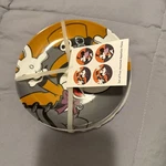 Disney Halloween Mickey And Minnie Mouse 4 Appetizer/dessert Plates 6". Fixed Price $25.00.
