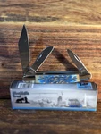 Black Hills Steel BKH-112DBL Wrangler Fired Blue Bone Handle 3-BLADE. Fixed Price $17.88.