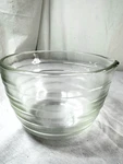 Pyrex Beehive Clear Ribbed 6 Cup Glass Mixing Bowl Westinghouse Spout 5"HX7"D. Fixed Price $28.99.
