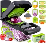 Vegetable Chopper Pro, Mandoline Slicer 7 Stainless Steel Blades For Onion, Po. Fixed Price $18.47.