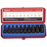 Genius Tools Piece 3/8" Dr. Sae Hex Impact Bit Socket Set (cr-mo) TH-310S. Fixed Price $73.89.