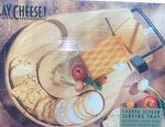 Prodyne Wood Cheese Cutting Board And Tray With Cracker Well. Fixed Price $12.00.