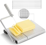 Stainless Steel Cheese Slicer With 10 Replacement Wires, Metal Silver. Fixed Price $34.51.