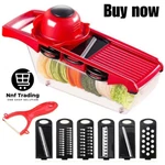 6 1 Multi Function Slicer Vegetable Grater Cutter With Stainless Steel Blade. Fixed Price $19.90.