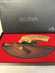 Dedfish Ulu Knife With Italian Olive Wood. Fixed Price $42.00.