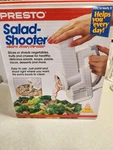 Vtg Presto Salad Shooter Electric Slicer Shredder 1994 New In Open Box #2910. Fixed Price $34.50.