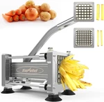 French Fry Cutter Stainless Steel Potato Slicer : With Replaceable Blades (1/2. Fixed Price $104.73.