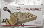 Norpro Bread Slicer Guide #370 With Crumb Catcher Acrylic /wood. Fixed Price $12.00.