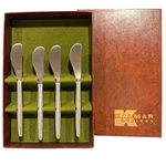 Kalmar Designs Cheese Butter Spread It Knife Set Vintage Mcm Stainless Steel. Fixed Price $29.99.