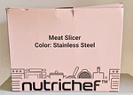 New Nutrichef NUGJ801 Electric Meat Slicing Machine Food Preparation Equipment. Fixed Price $39.00.